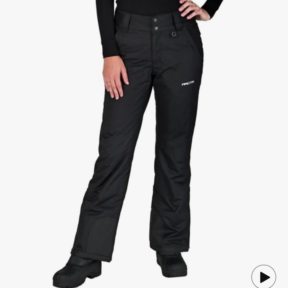 Arctix Women's Insulated Snow Pants, Black, 2X (20w-22w)